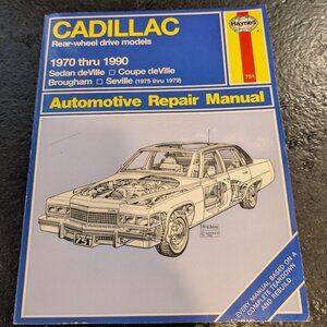 Haynes Manual Cadillac Rear-Wheel Drive 1970 Thru 1990 Vol. 751